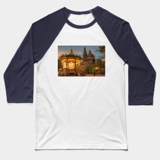 Mexico. Guadalajara. Cathedral. Zocalo. Twilight. Baseball T-Shirt